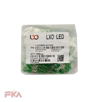 ال ای دی سبز 3 میلیمتر پایه کوتاه LED LXO 3MM GREEN