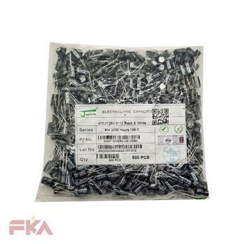 خازن الکترولیت CP 470MF 25V JWCO 8*12