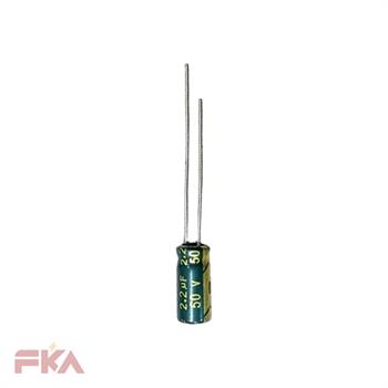 خازن الکترولیت CP 2/2MF 50V 5*11 JWCO GREEN 