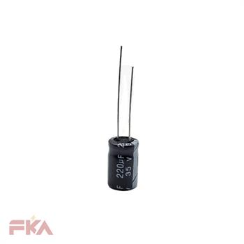 خازن الکترولیت 220MF 35V 8*12 JWCO 