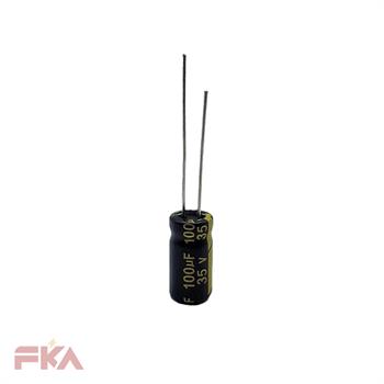 خازن الکترولیت 100MF 35V 6/3*12 JWCO GOLD 