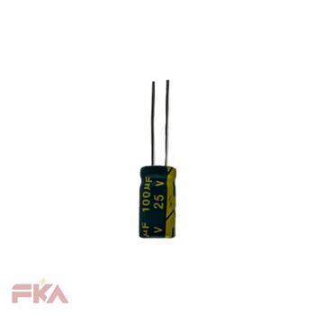 خازن الکترولیت 100MF 25V 6/3*12 JWCO GREEN DIP