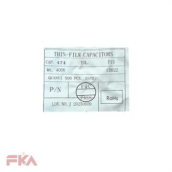 خازن پلی استر CBB22 474.400V P15 JHR 