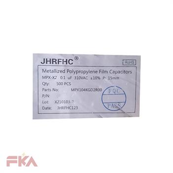 خازن پلی استر 104.310V P15 JHR 