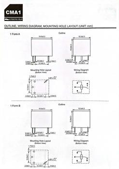 رله خودرویی 12 ولت 5 پایه CMA1-S-DC12V-C HKE