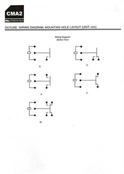  رله خودرویی 12ولت  5 پایه CMA2-S-DC12V-U -HKE