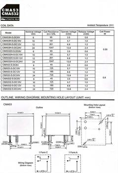 رله خودرویی 12 ولت 5 پایه-CMA53H-S-DC12V-C HKE 