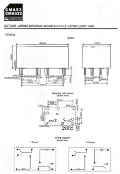 رله خودرویی 12 ولت 5 پایه-CMA53H-S-DC12V-C HKE 