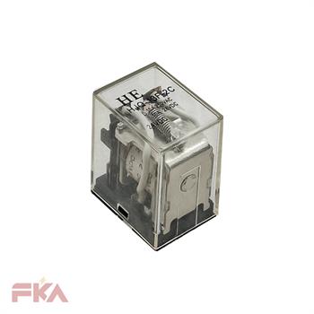 رله شیشه ای سوکت خور HJQ-13F-2C 24V 2C HE 