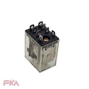 رله شیشه ای سوکت خور HJQ-13F-2C 24V 2C HE 