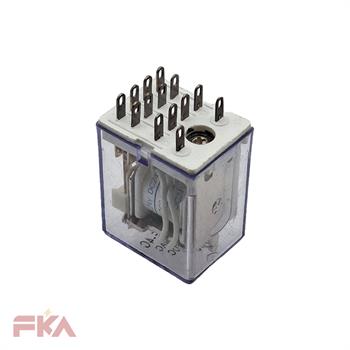 رله شیشه ای سوکت خور HJQ-22F-4C 24V 4C HE 
