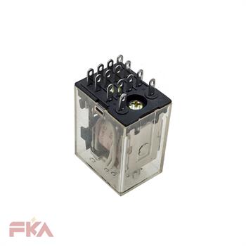 رله شیشه ای سوکت خور HJQ-22F-4C 220V 4C HE 