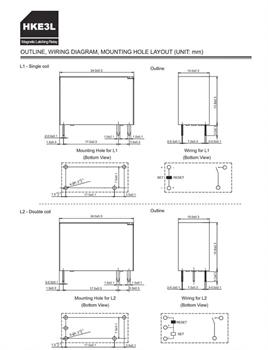 رله لچ 12ولت 5 پایه HKE3LT-S-DC12V-A-L2 HKE LATCH