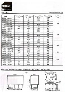 رله مخابراتی 24 ولت 8پایه -HRS2H-S-DC24V-N HKE