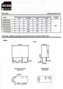 رله 24ولت 4پایه AC5N-S-DC24V HKE