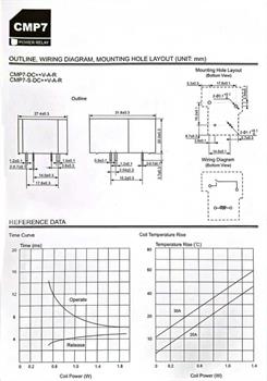 رله 24ولت 4پایه CMP7-S-DC24V-A HKE