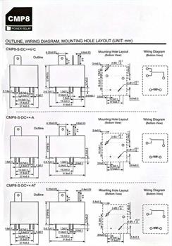 رله 12ولت 4پایه (CMP8-S-DC12V-A HKE (NT90