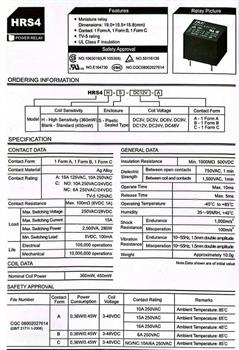 رله پایه میلیون 9ولت 5 پایه HRS4H-S-DC9V-C HKE 