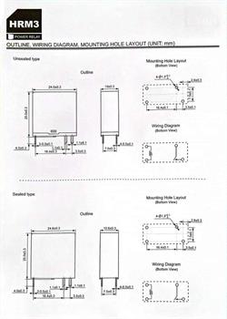 رله کتابی 12ولت 4پایه HRM3H-S-DC12V HKE