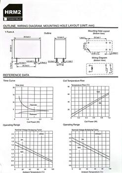 رله کتابی 1کنتاکت 24 ولت 16آمپر  REL HRM2H-S-DC24V HKE 