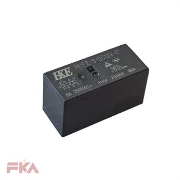 رله کتابی 2کنتاکت 8آمپر 12ولت - HCP2-S-DC12V HKE