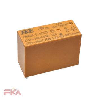 رله کتابی 1کنتاکت 12ولت 16 آمپر REL HRM2H-S-DC12V-A HKE 
