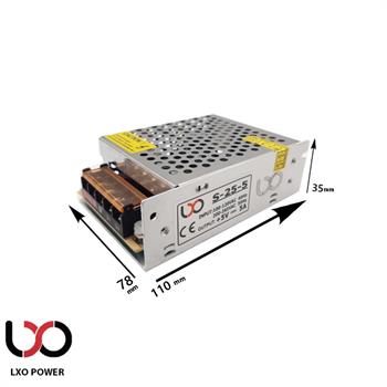 سوئیچینگ S-25-5 LXO 5V 5A    