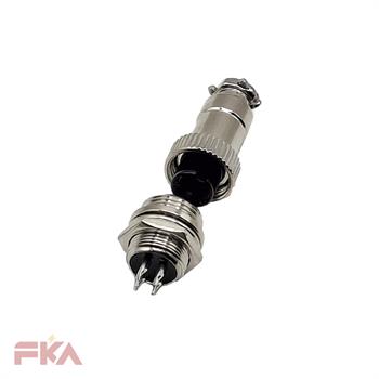 کانکتور استیل نظامی نری MDB12-04P CNNFLY 4PIN 12MM MALE 